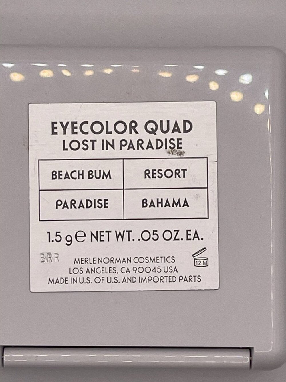 MERLE NORMAN EYECOLOR QUAD Discontinued Palette Lost In Paradise‎ Bahama Resort - Picture 5 of 5